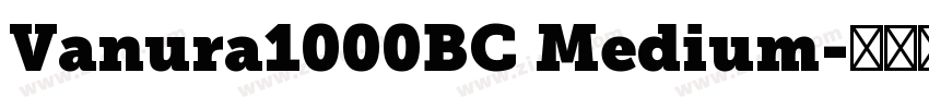 Vanura1000BC Medium字体转换